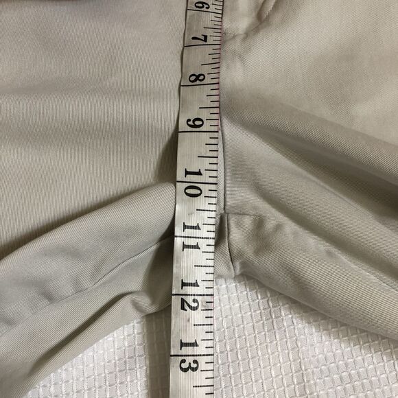 Lands End White Mid-Rise Straight Leg Chino Summer Pants w/Pockets Size 10 - Picture 7 of 15